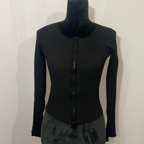 Fashionova Ribbed Zip up Jacket - Picture 2 of 7